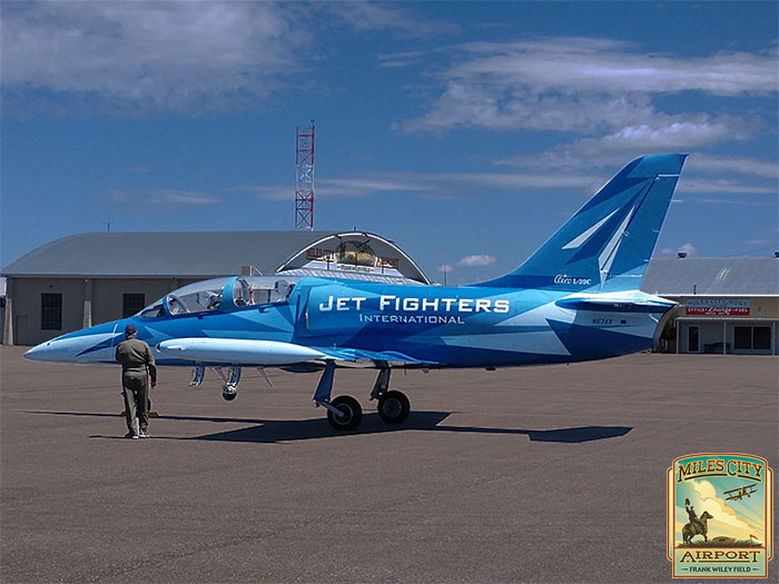 Jet-Fighter-Internation-Jet-Plane-at-Miles-City-Airport-6-25-2019
