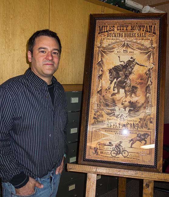 Miles City Montana Bucking Horse Sale Rodeo poster Bob Coronato western art